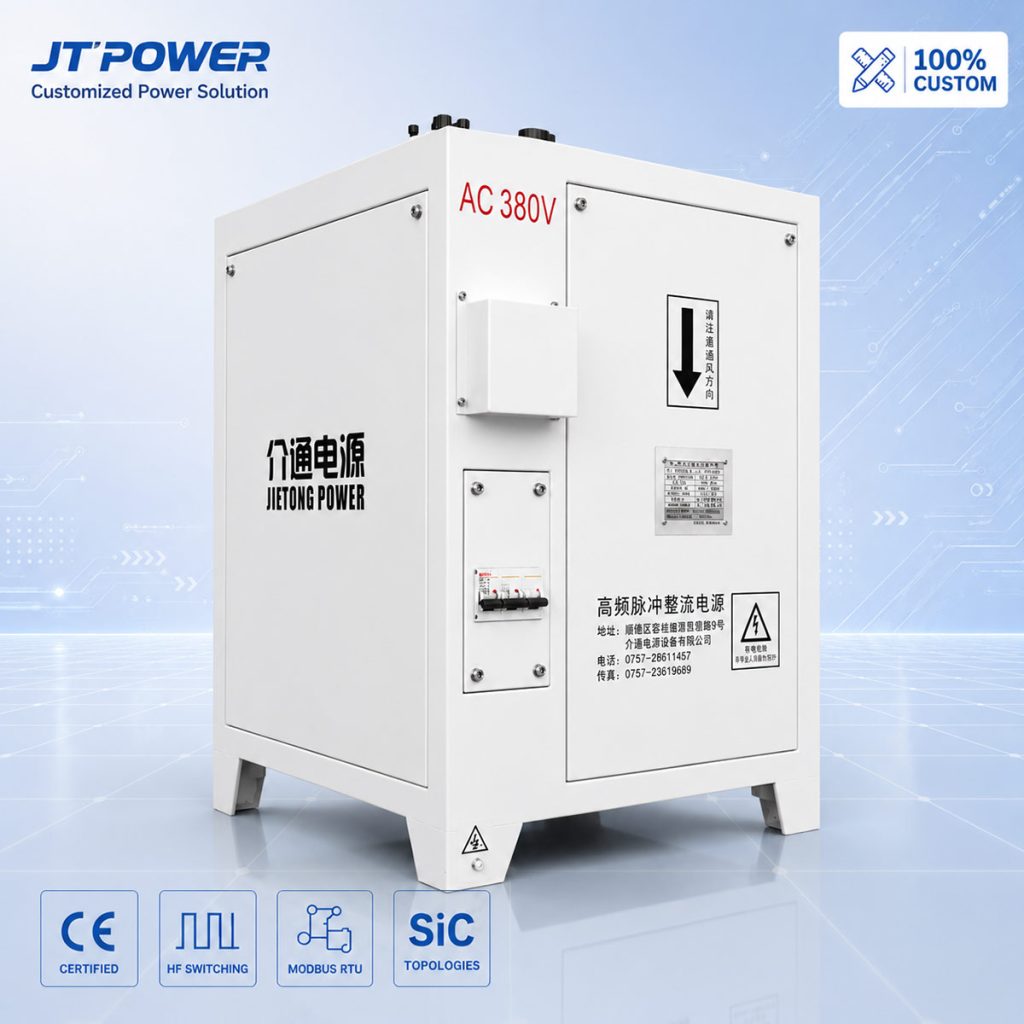 介通电源3000A 15V 大电流反向脉冲整流器机柜
