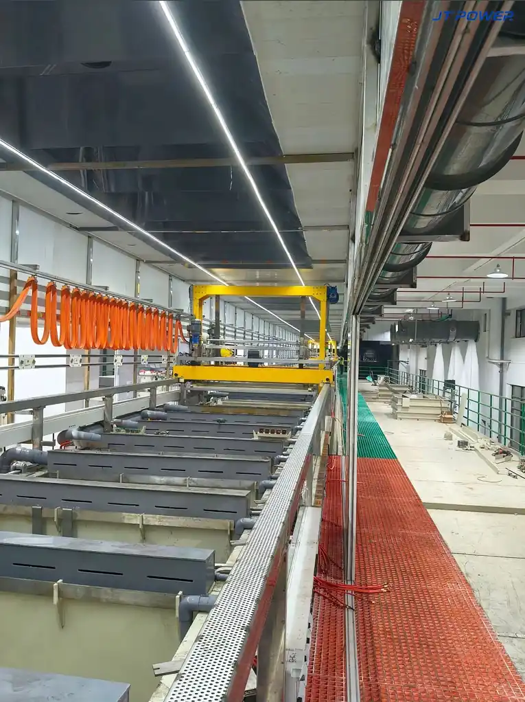 电镀产线现场照片