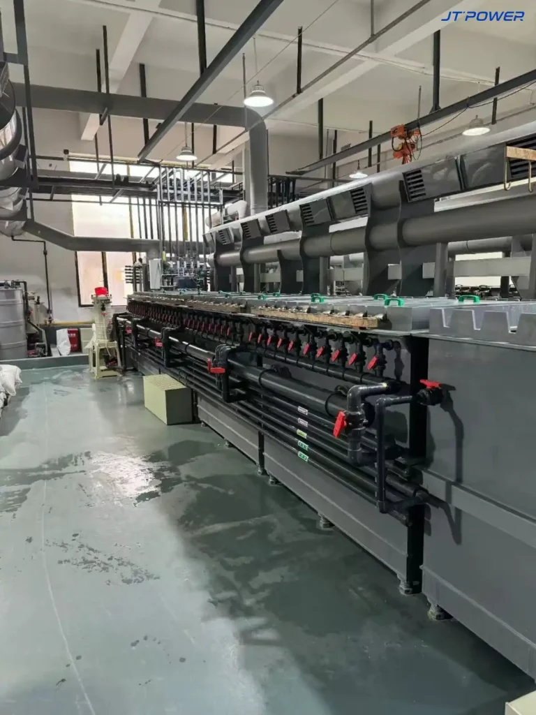 PCB 蚀刻线与蚀刻液回收电解槽、整流柜现场