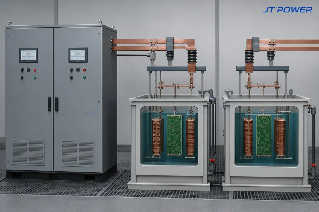 双输出 PCB 电镀整流器为两条垂直连续电镀槽供电